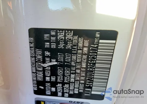 2015 Hyundai Santa Fe Sport from USA, damaged, VIN 5XYZU3LB2FG250174